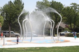 Fountain water play